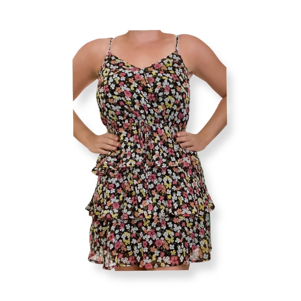 Spaghetti Strap Flower Dress